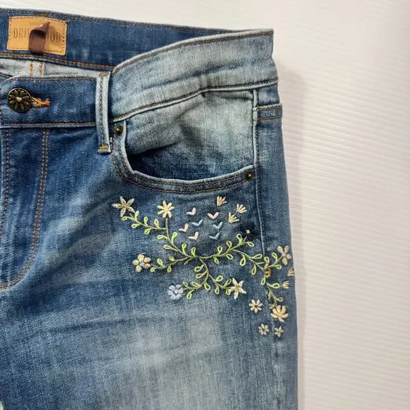 Driftwood Kelly Blueberry Blossom Jeans Women's 29 Floral Cottagecore Boho - Picture 10 of 16